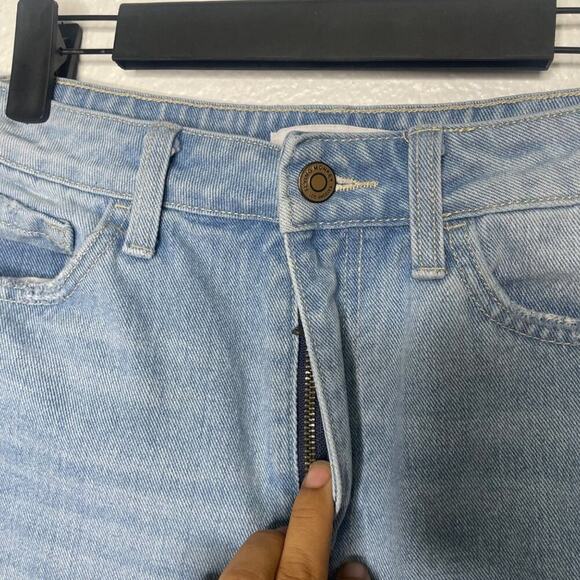 Flying Monkey Womens Jeans Size 27 Blue Denim Light Wash Distressed Skinny Leg - Picture 13 of 15